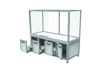 Cost-efficient robotic enclosure